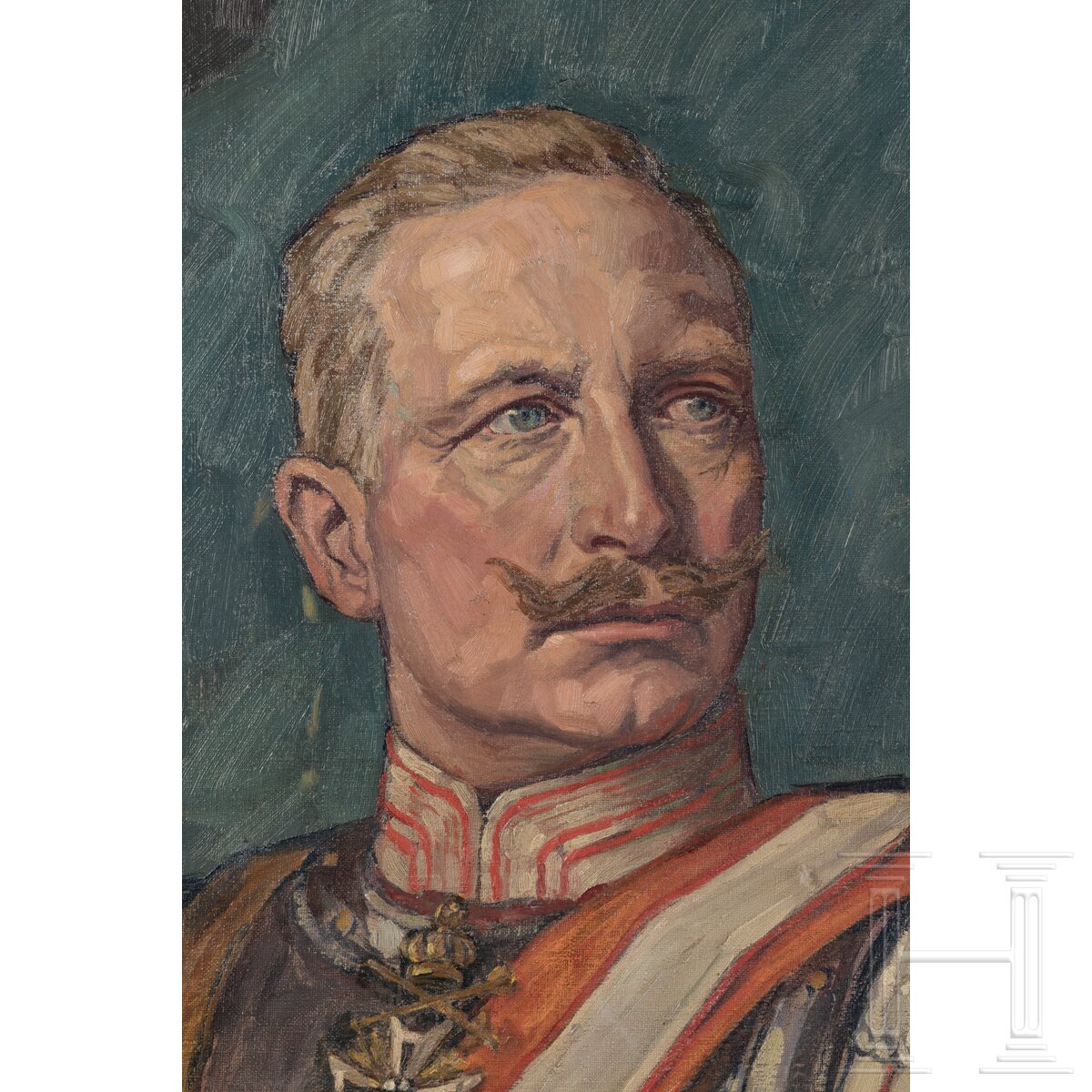 Heinz Heinrichs (1886 - 1957) - Kaiser Wilhelm II. in der Uniform der Gardes du Corps - Image 3 of 5