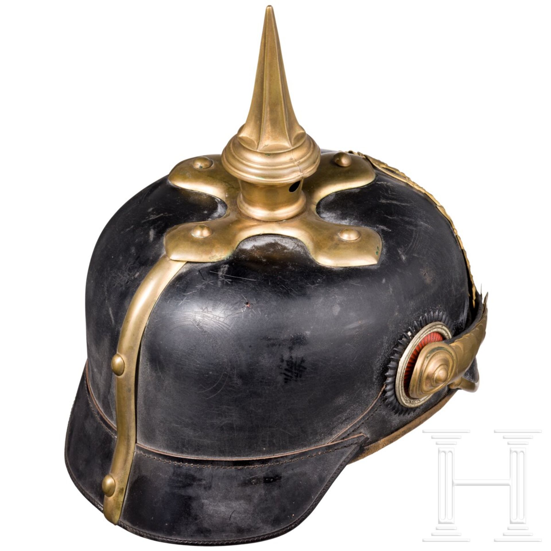 Helm für Offiziere der hessischen Infanterie, um 1910 - Image 5 of 7