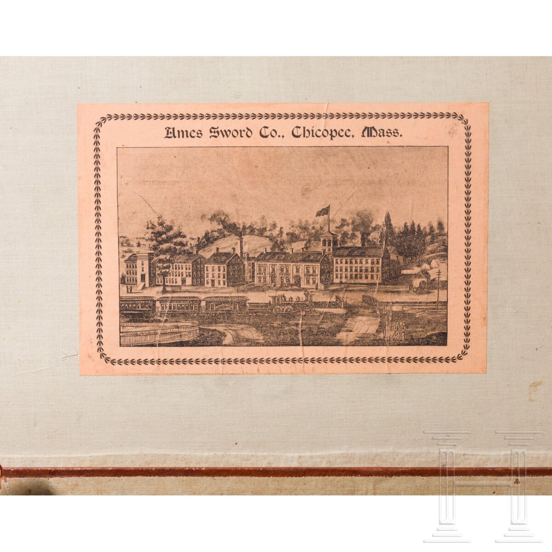 Koffer mit Stücken der Freimaurertracht, Ames Sword Company, Chicopee/Massachusetts, um 1900 - Image 5 of 8