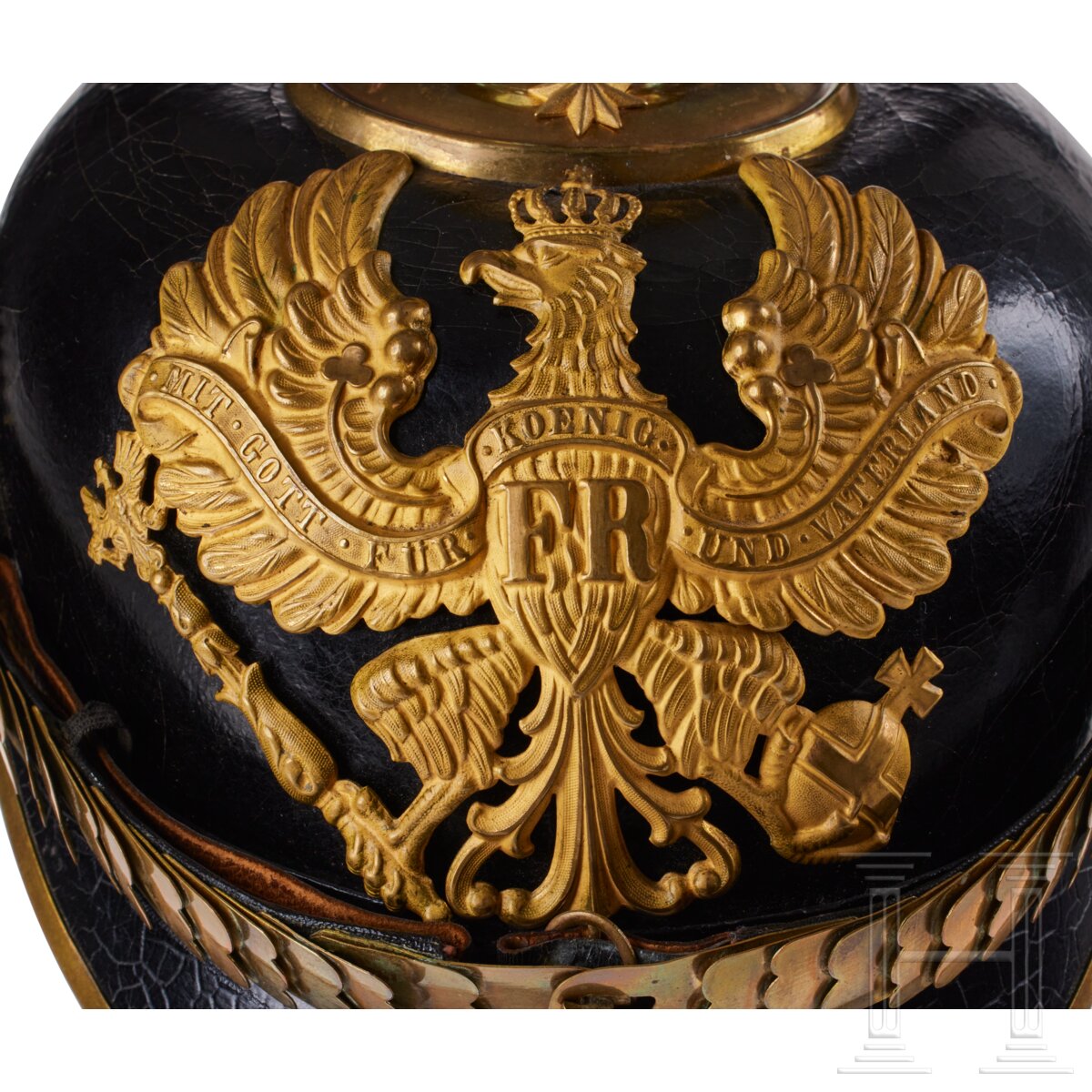 A Prussian Infantry Officer's Visor Hat - Image 3 of 10