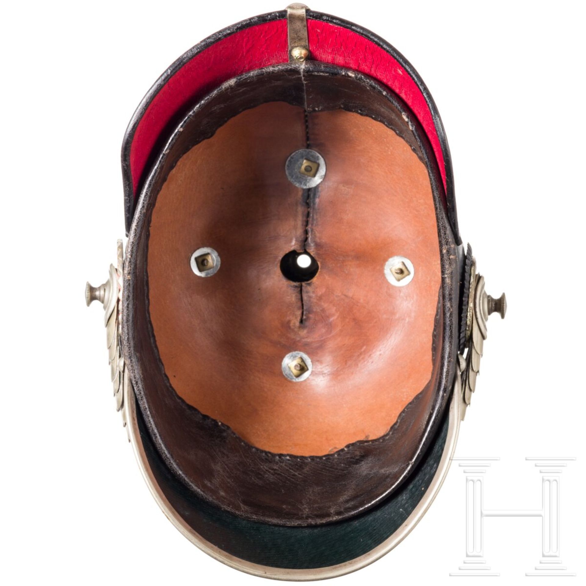 Helm für Offiziere im Garde-Dragoner-Regiment Nr. 23 oder im Leib-Dragoner-Regiment Nr. 24, mit Para - Image 4 of 6