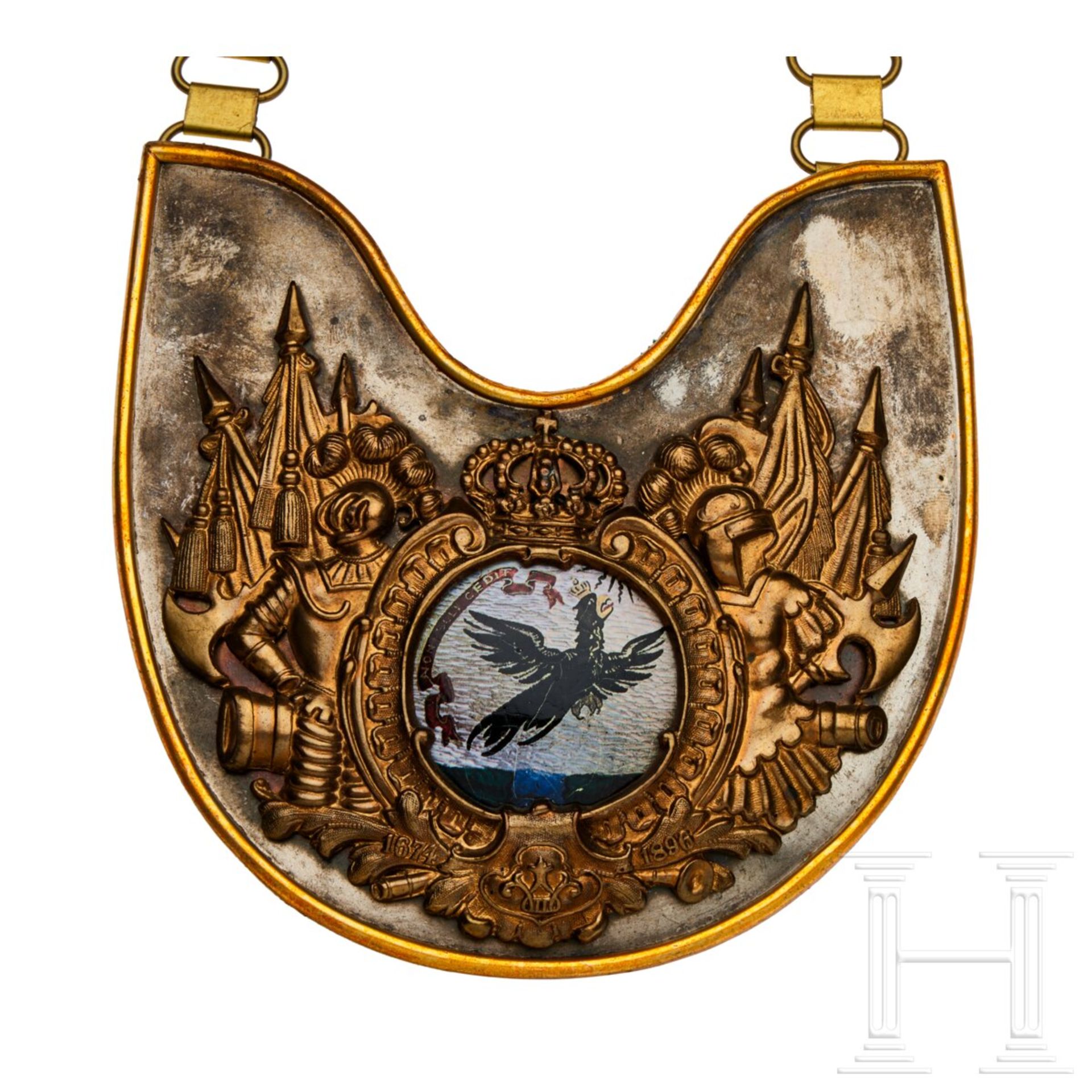 A "Ringkragen" (gorget) for Prussian 1st Kürassier Regiment Officers - Bild 2 aus 3