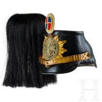 A shako for Mecklenburg Jaeger Battalion14 NCO Reserve, with bush