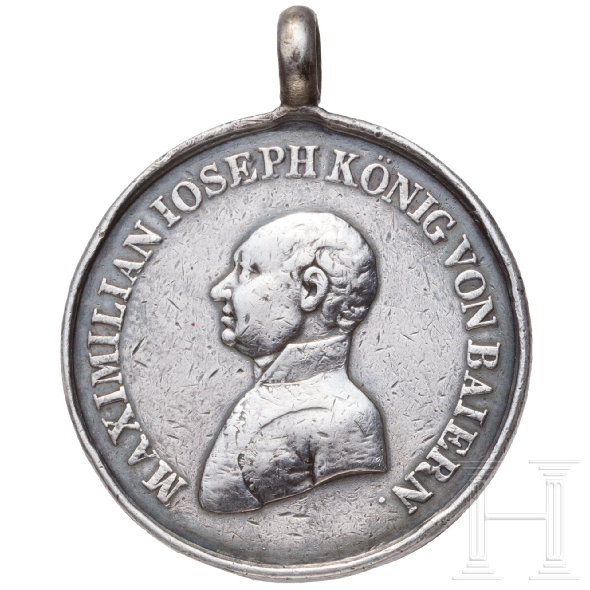 Bayerische Silberne Militär-Verdienst-Medaille oder "Tapferkeitsmedaille" - Bild 2 aus 3