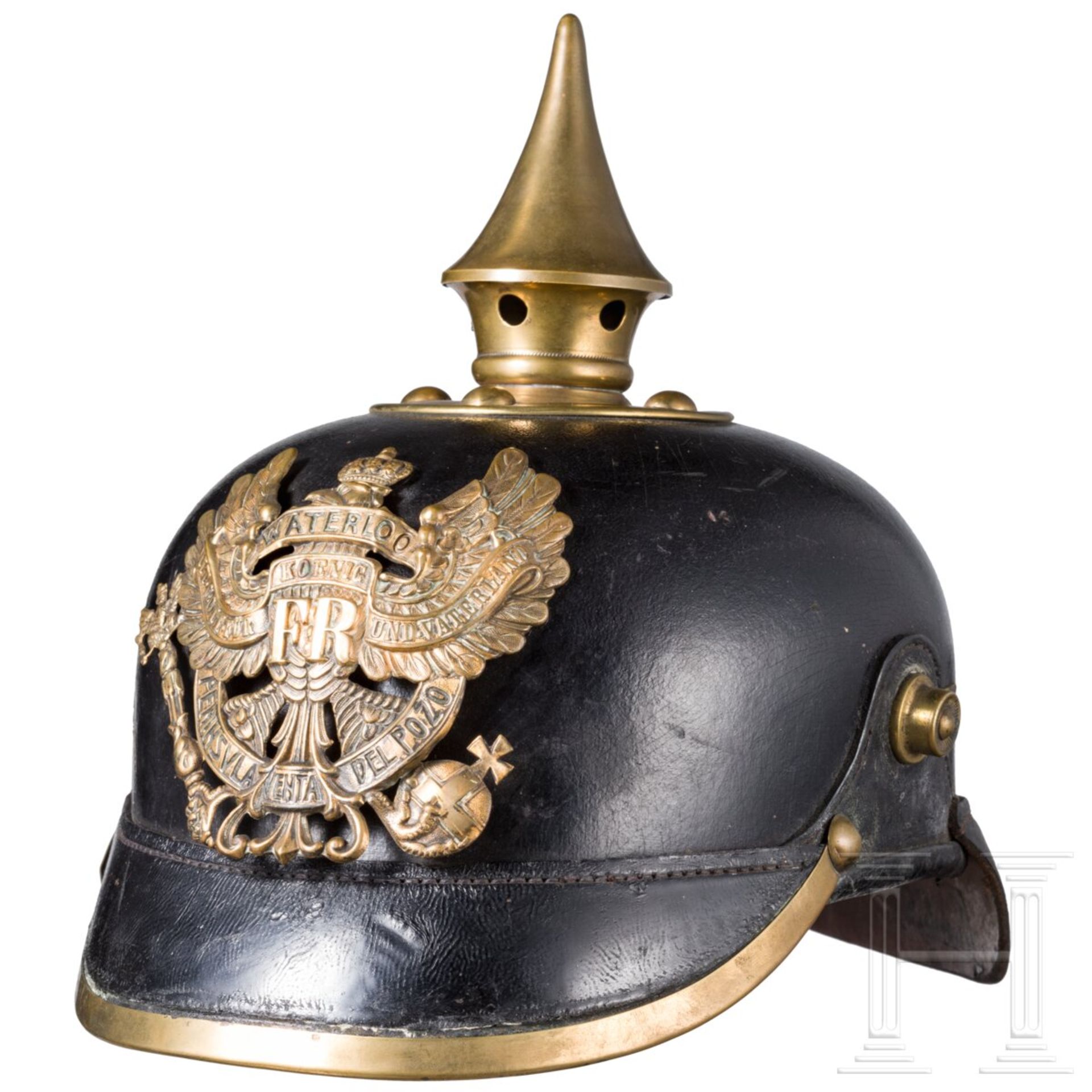 Helm M 1895 für Mannschaften im Infanterie-Regiment von Winterfeldt (2. Oberschlesisches) Nr. 23