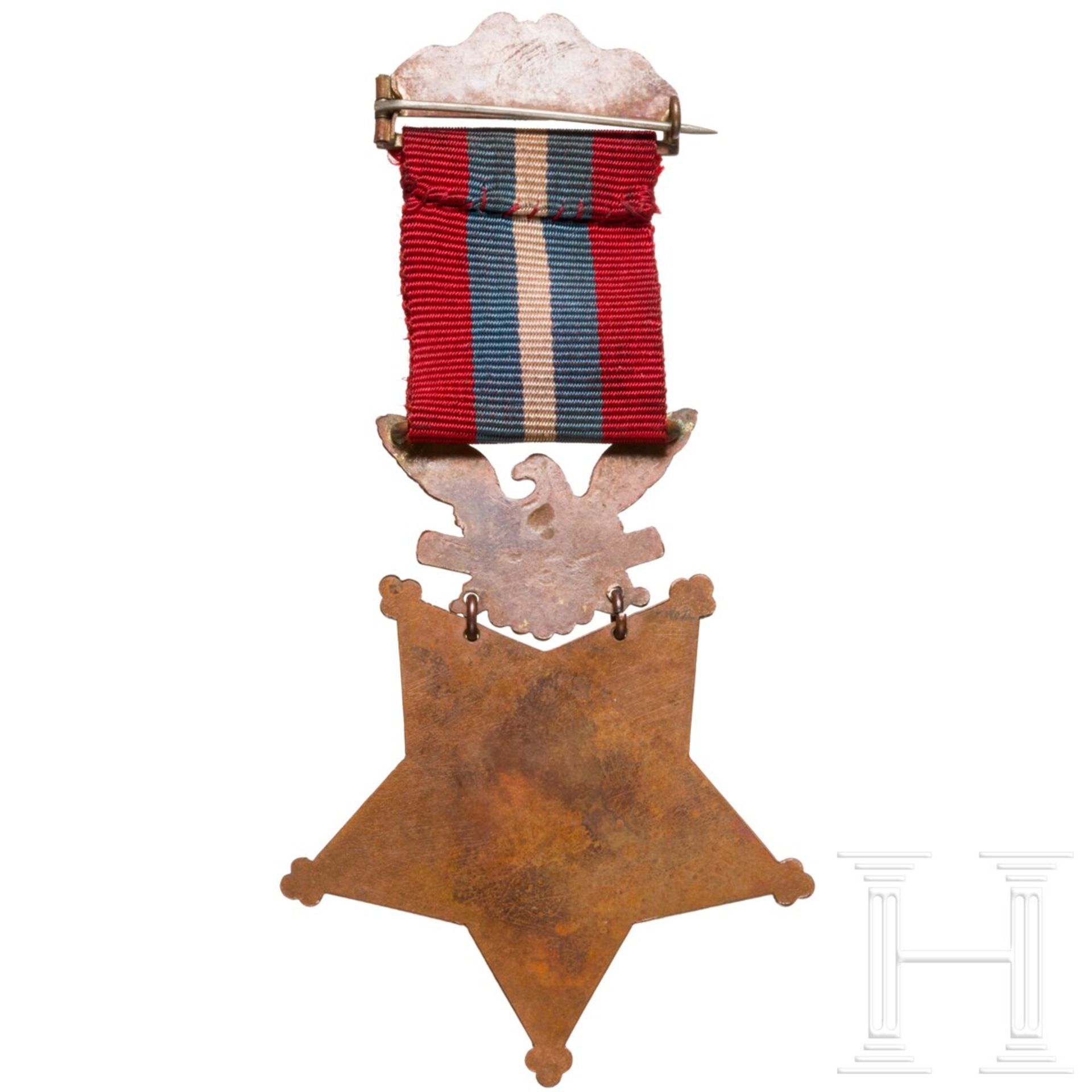 Congressional Medal of Honor in Armeeausführung 1896 - 1904, unverausgabtes Exemplar - Bild 2 aus 3