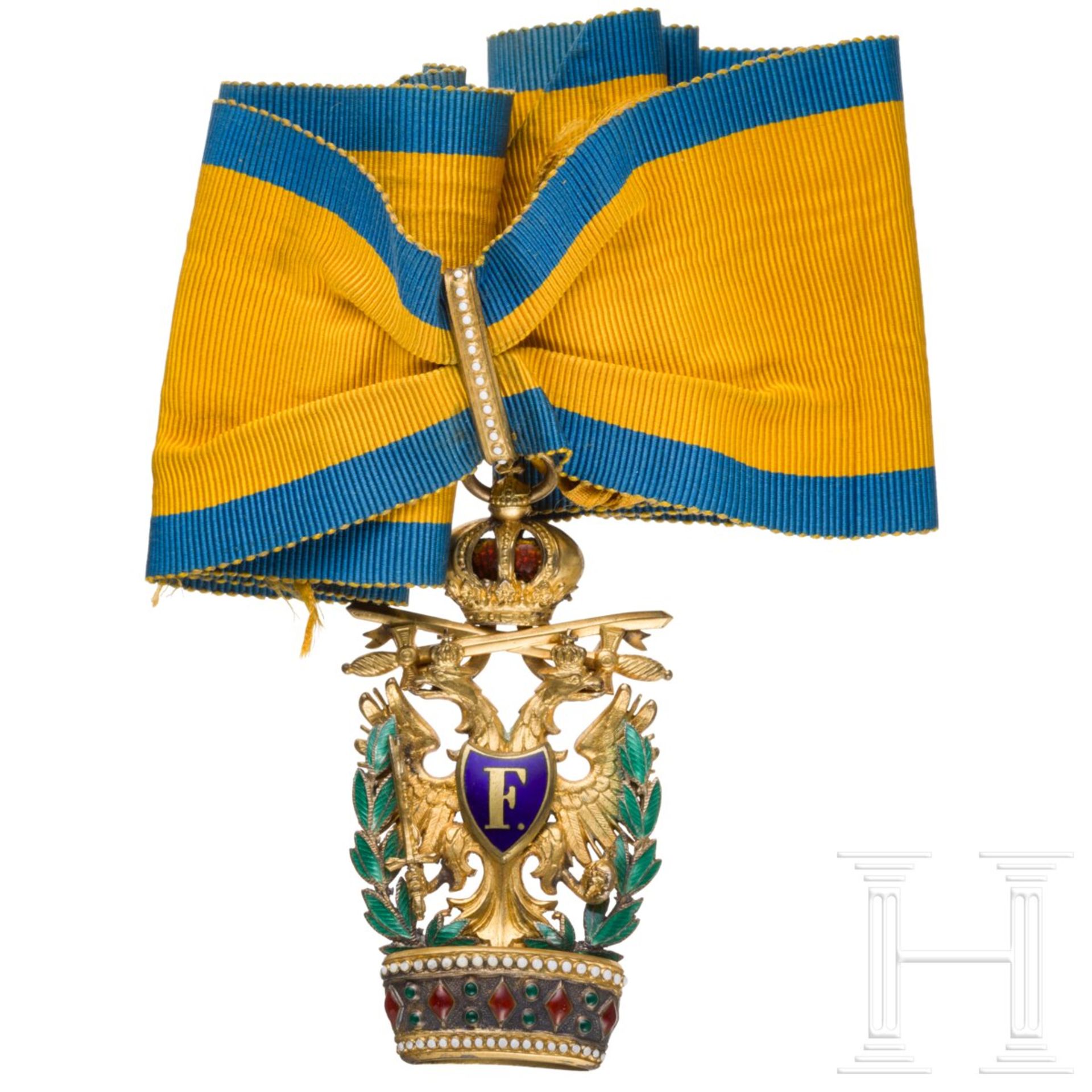 Orden der Eisernen Krone 2. Klasse mit Kriegsdekoration, Köchert in Wien - Bild 2 aus 5