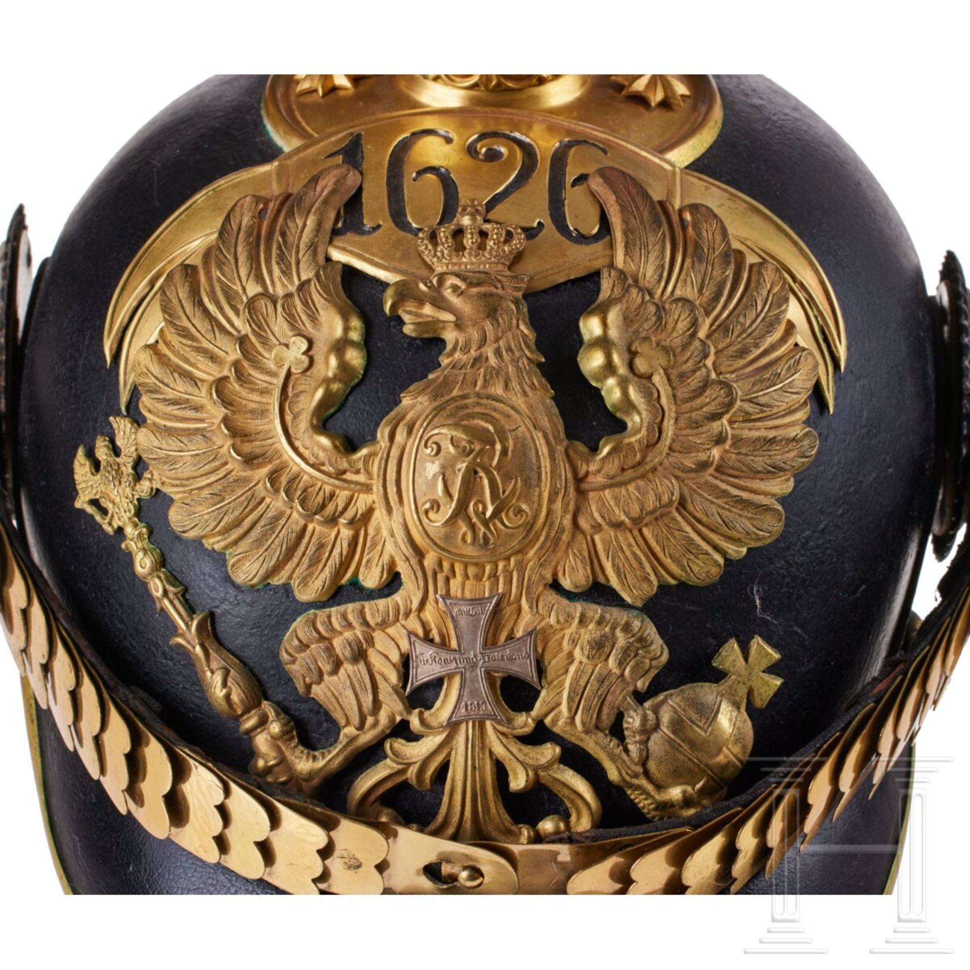 Preußen - Helm für Reserveoffiziere des Grenadier-Regiments Nr. 4 - Bild 3 aus 9