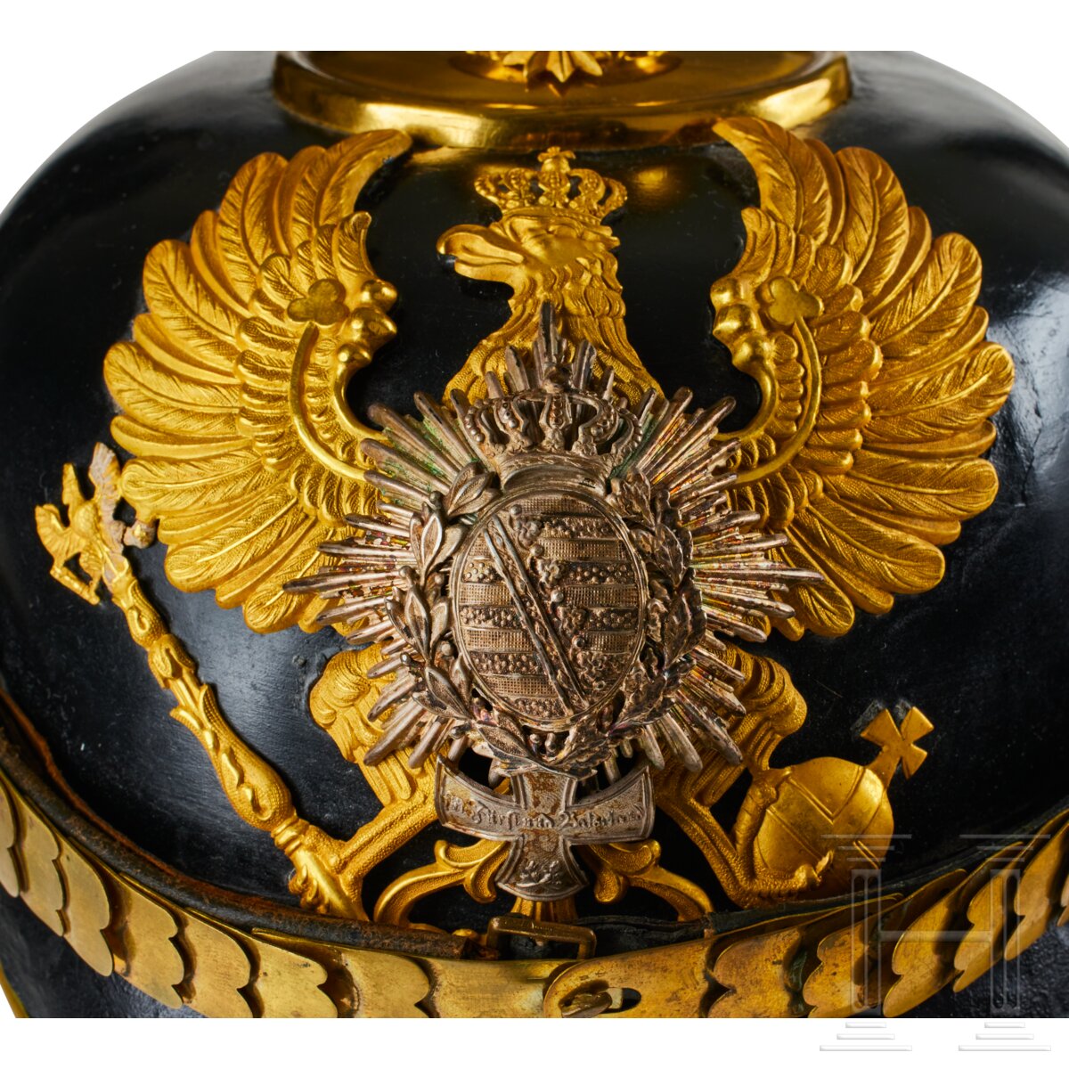 A helmet for IR 94 Saxe-Weimar Reserve Officers - Image 3 of 9