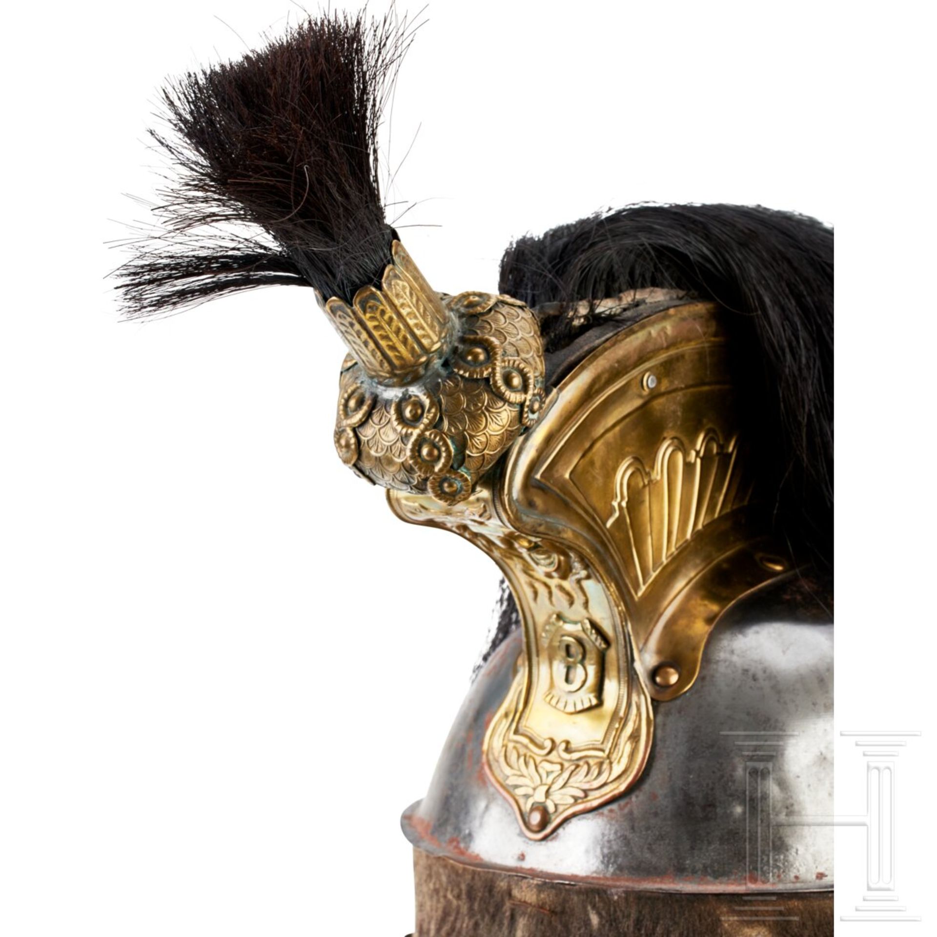 Helm für Mannschaften des 8. Kürassier-Regiments - Bild 6 aus 8