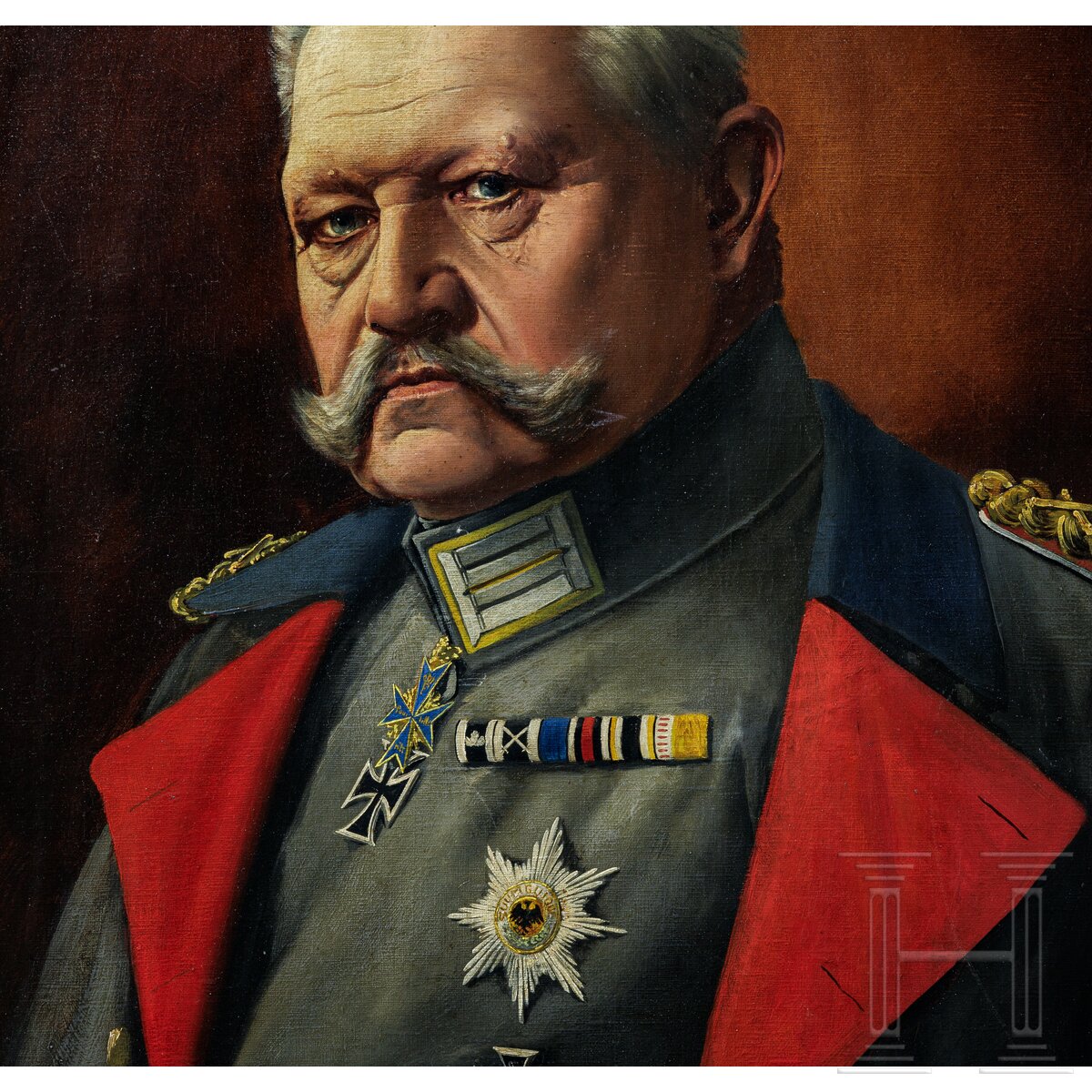 Generalfeldmarschall Paul von Hindenburg (1847 - 1934) - Portraitgemälde von Ernst Zimmer, um 1914 - Image 2 of 4