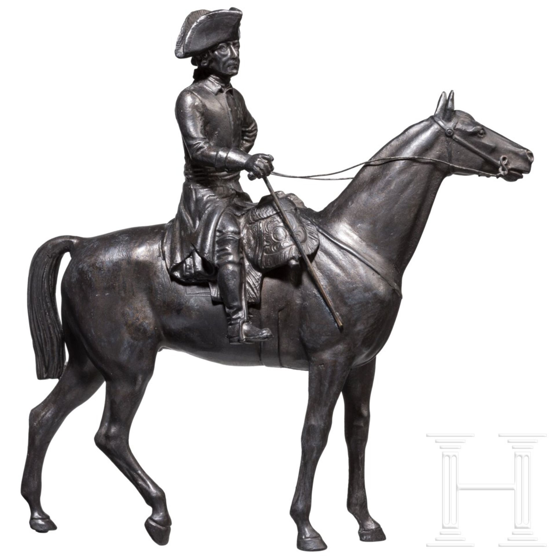 König Friedrich II. von Preußen - schwere Reiterfigur, 19./20. Jhdt. - Bild 2 aus 4