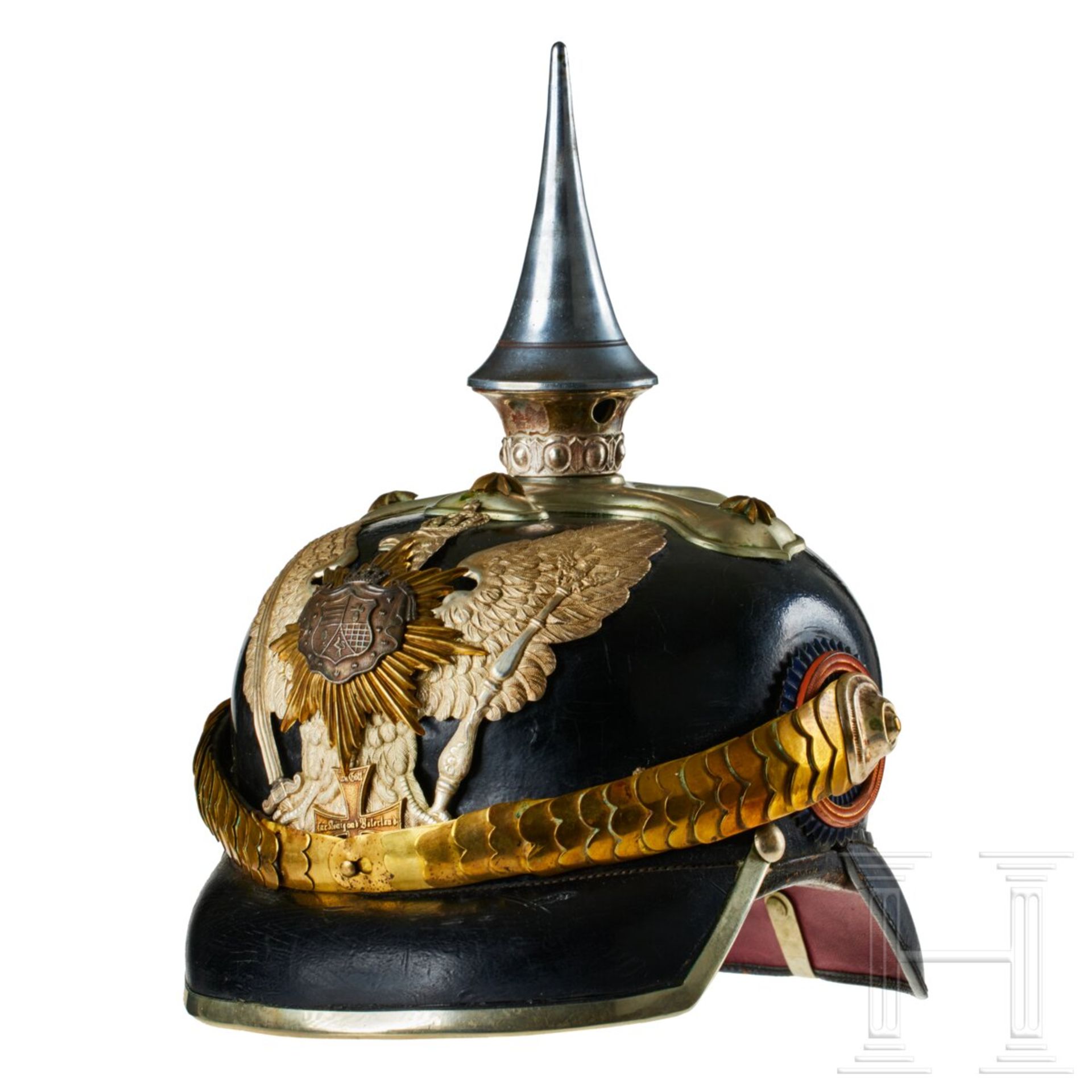 A helmet for Oldenburg 19th Dragoon Regiment Reserve Officers