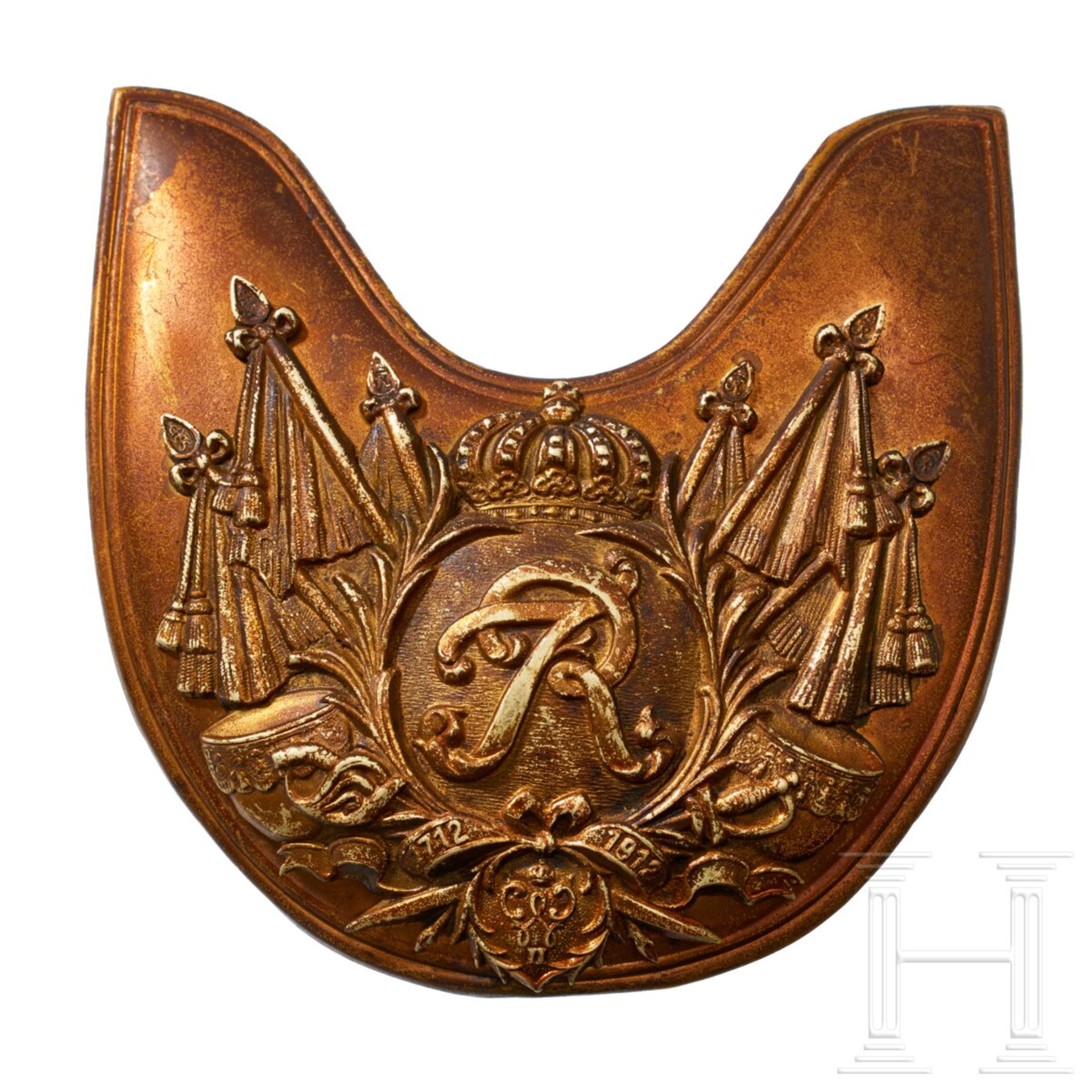 A gorget for Prussian Enlisted Men Guard du Corps