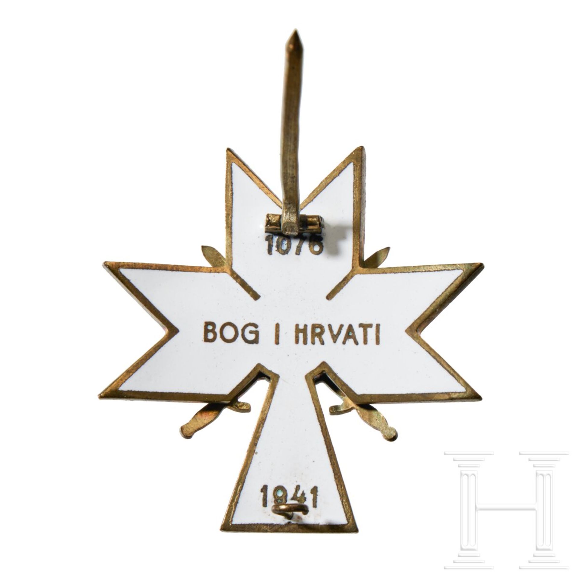 A Croatian Order of King Zvonimir 2nd Class with Swords - Bild 4 aus 5