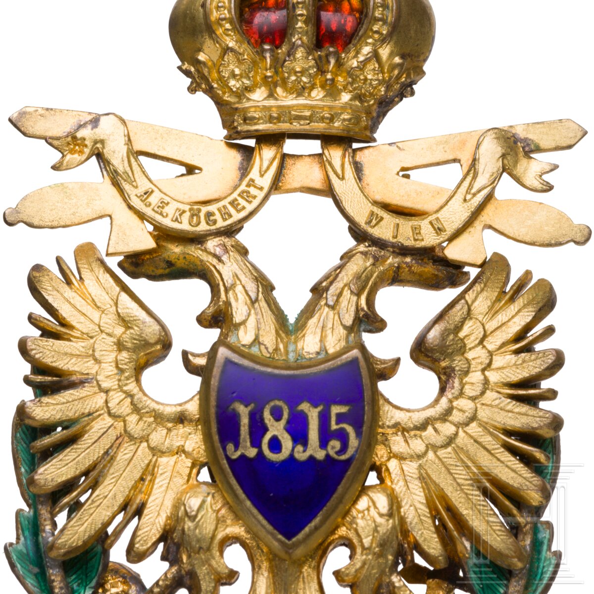 Orden der Eisernen Krone 2. Klasse mit Kriegsdekoration, Köchert in Wien - Image 4 of 5
