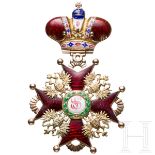St.-Stanislaus-Orden - Kreuz 2. Klasse mit Krone, Russland, datiert 1866