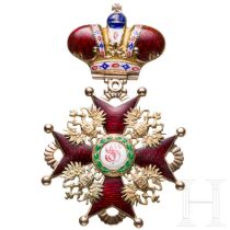 St.-Stanislaus-Orden - Kreuz 2. Klasse mit Krone, Russland, datiert 1866
