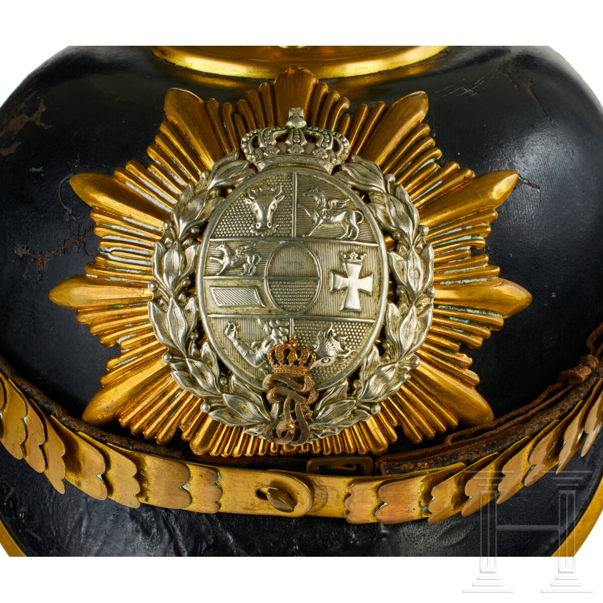 A helmet for Grenadier Regiment 89 Mecklenburg NCO Beamte - Image 3 of 9