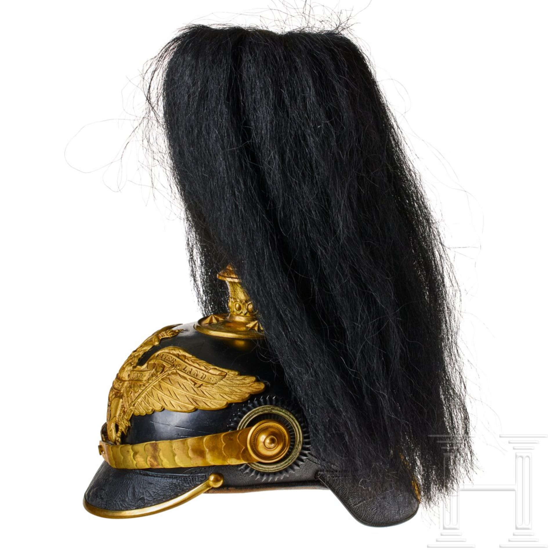 Preußen - Helm für Offiziere des Grenadier-Regiments Nr. 1, mit Haarbusch - Bild 4 aus 9