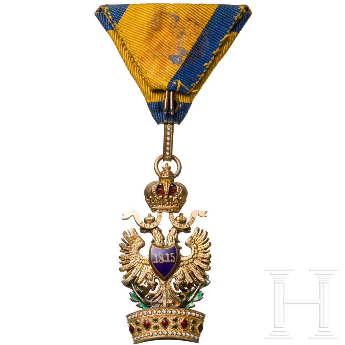 Orden der Eisernen Krone - Kleindekoration zur 2. Klasse mit Schwertern und Kriegsdekoration - Image 2 of 4