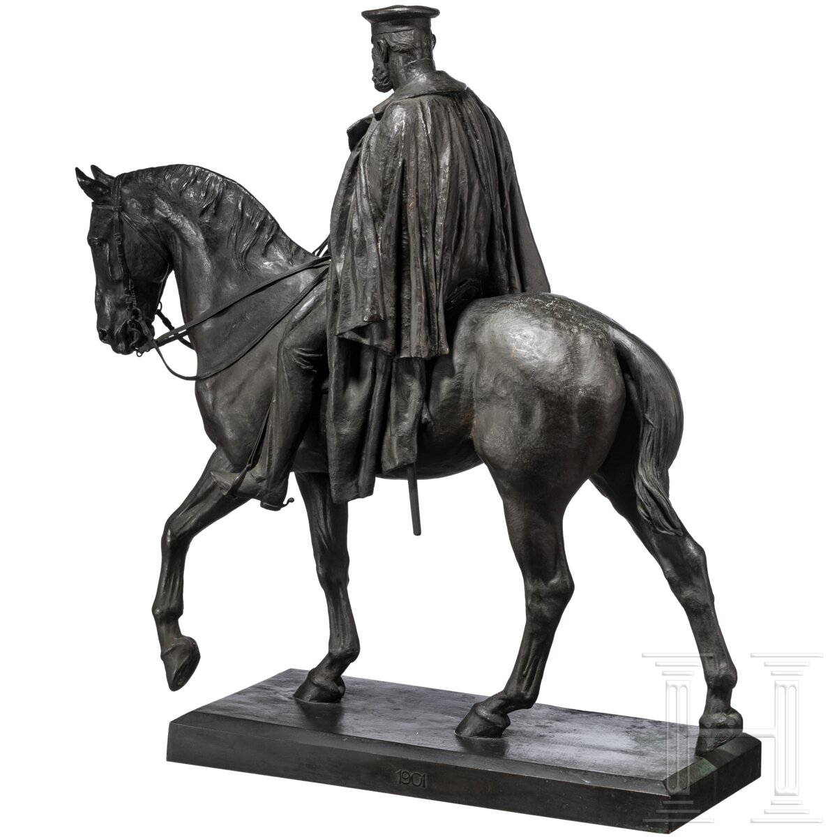 Kaiser Wilhelm I. - monumentale Reiterfigur, datiert 1901 - Image 4 of 11