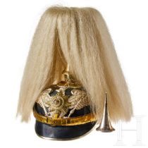 A helmet for Prussian Guard Reserve Pioneer Officers, with bush