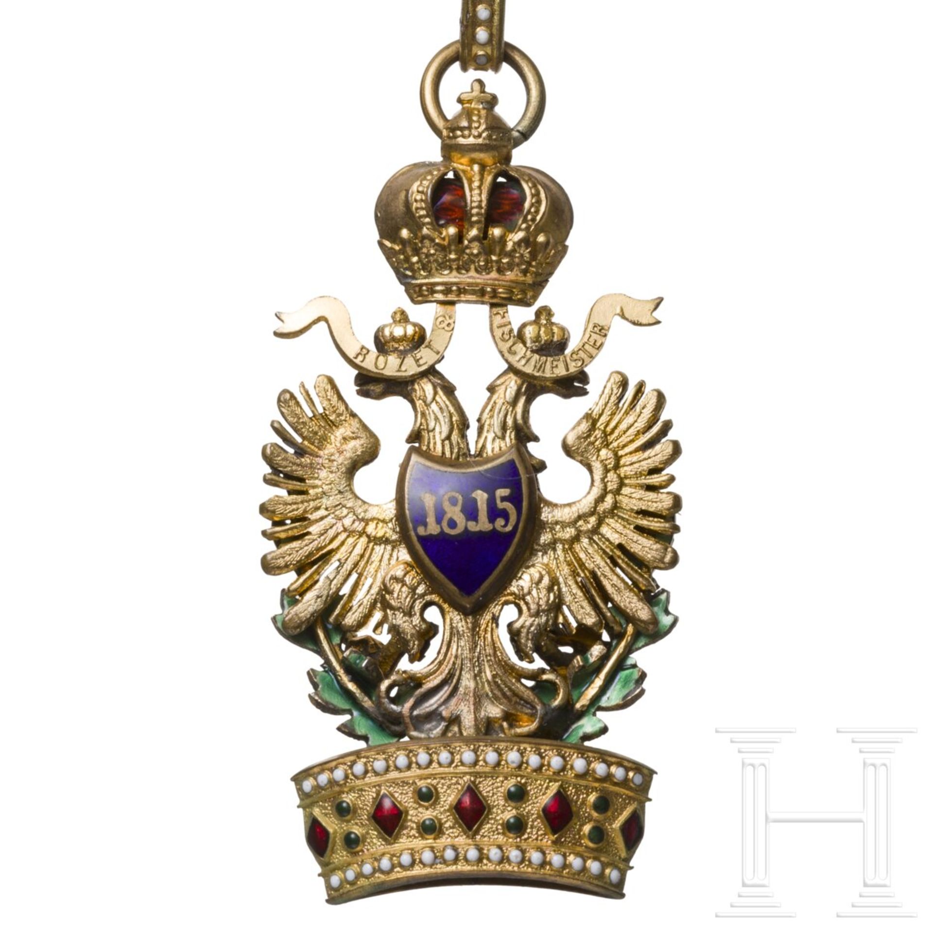Orden der Eisernen Krone - Kleindekoration zur 2. Klasse mit Schwertern und Kriegsdekoration - Image 4 of 4