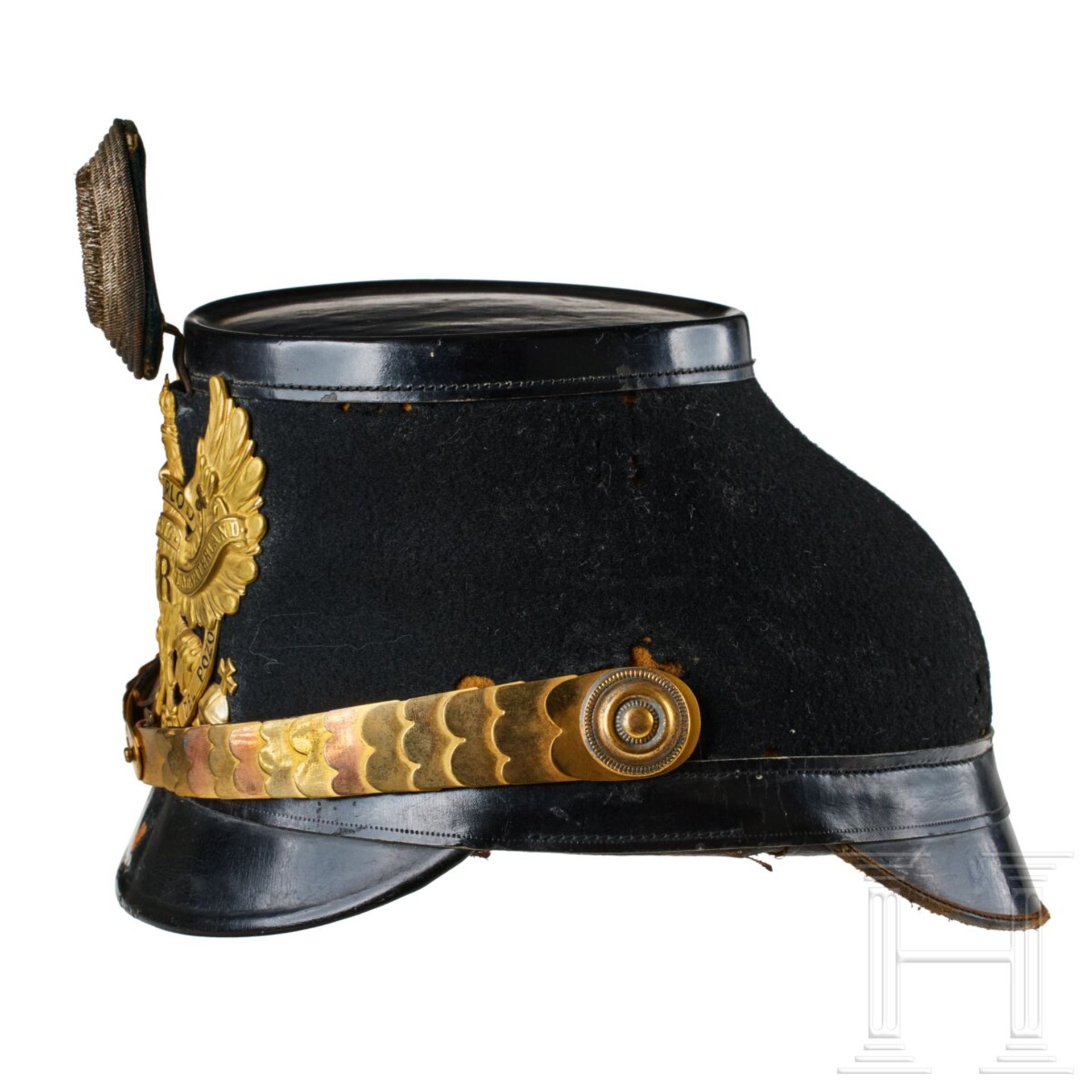 A shako for Officers in the 10th Prussian Jaeger Battalion - Image 4 of 11