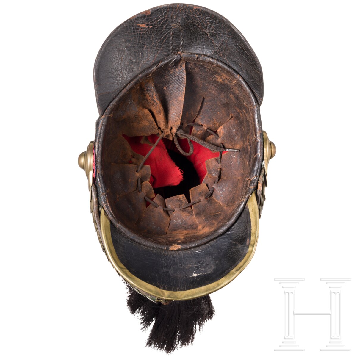 Raupenhelm für Mannschaften im Herzoglich Oldenburgischen Landdragonerkorps, um 1830 - Image 3 of 5