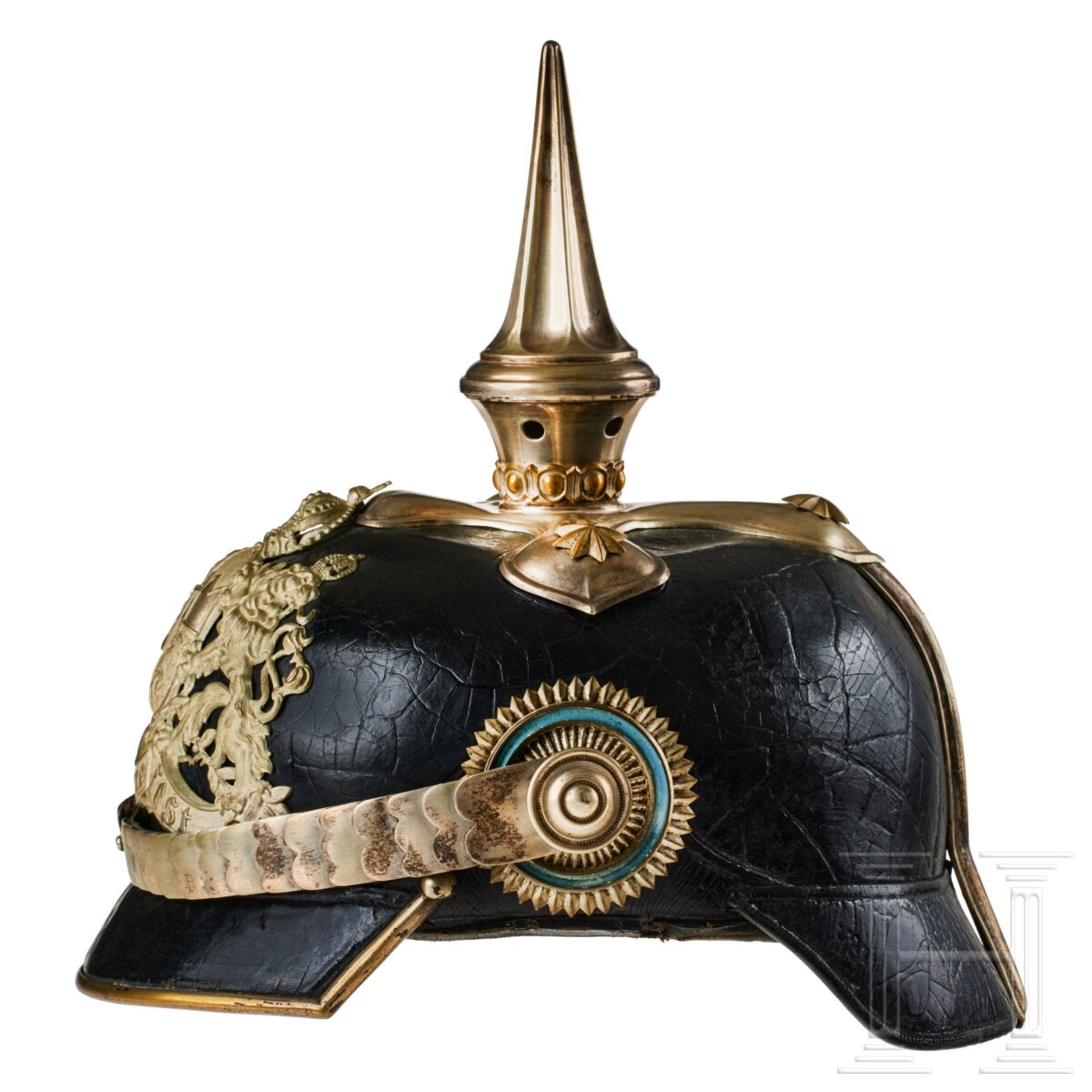 A helmet for Bavarian Infantry Leib Regiment Officers - Image 4 of 8