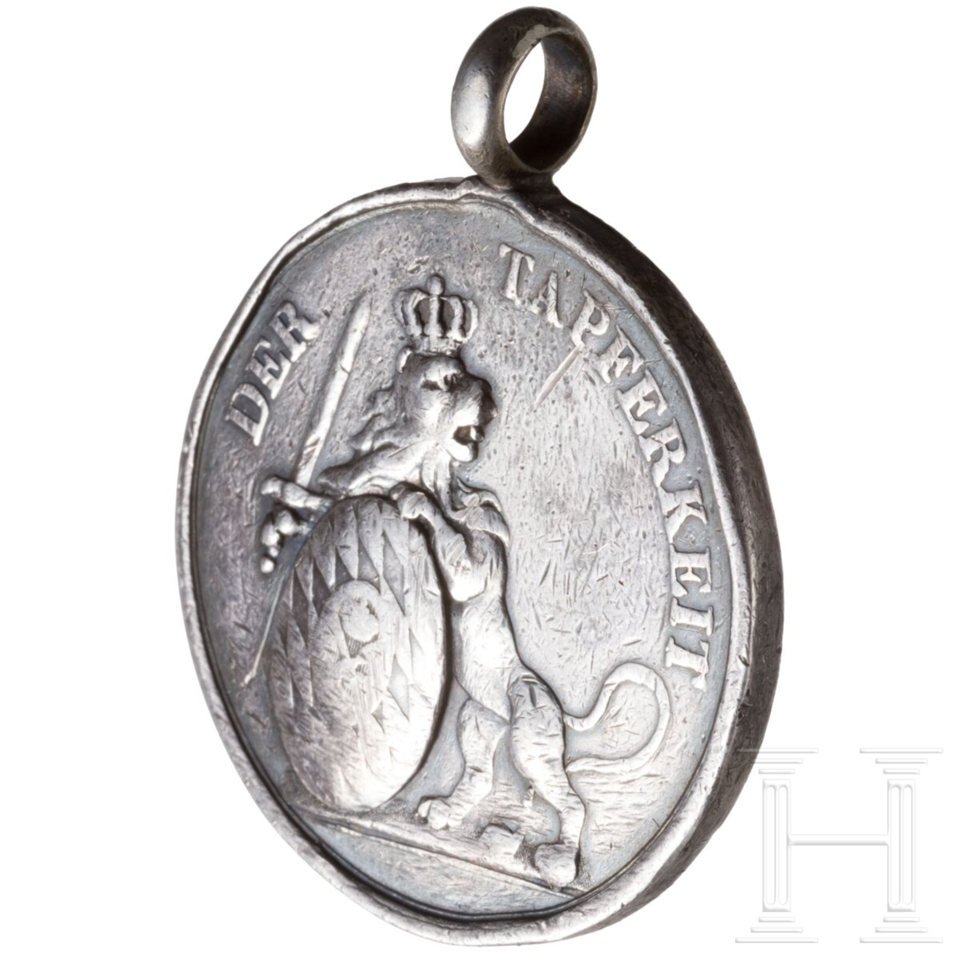 Bayerische Silberne Militär-Verdienst-Medaille oder "Tapferkeitsmedaille" - Bild 3 aus 3