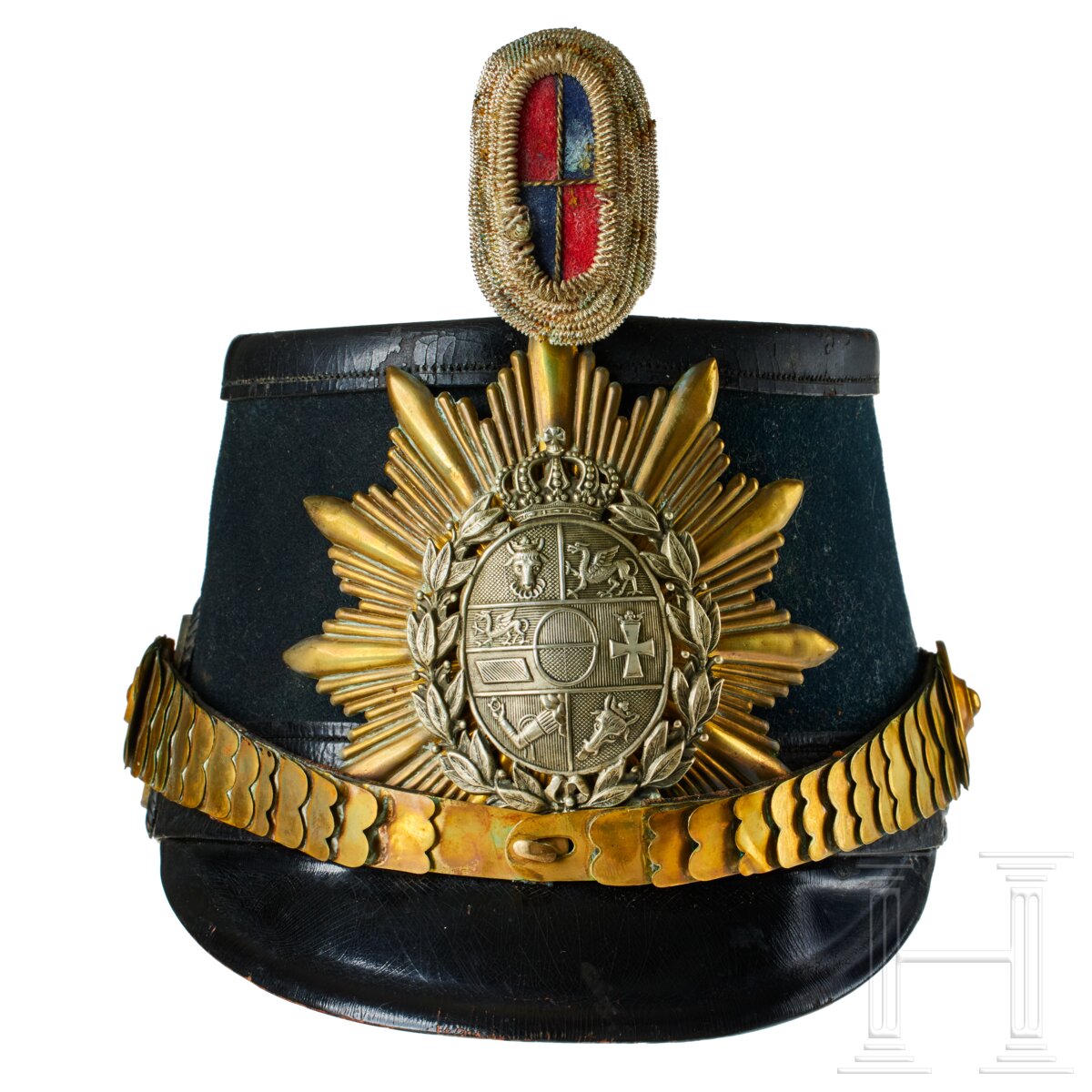 A shako for Mecklenburg Jaeger Battalion 14 Officers - Image 2 of 8