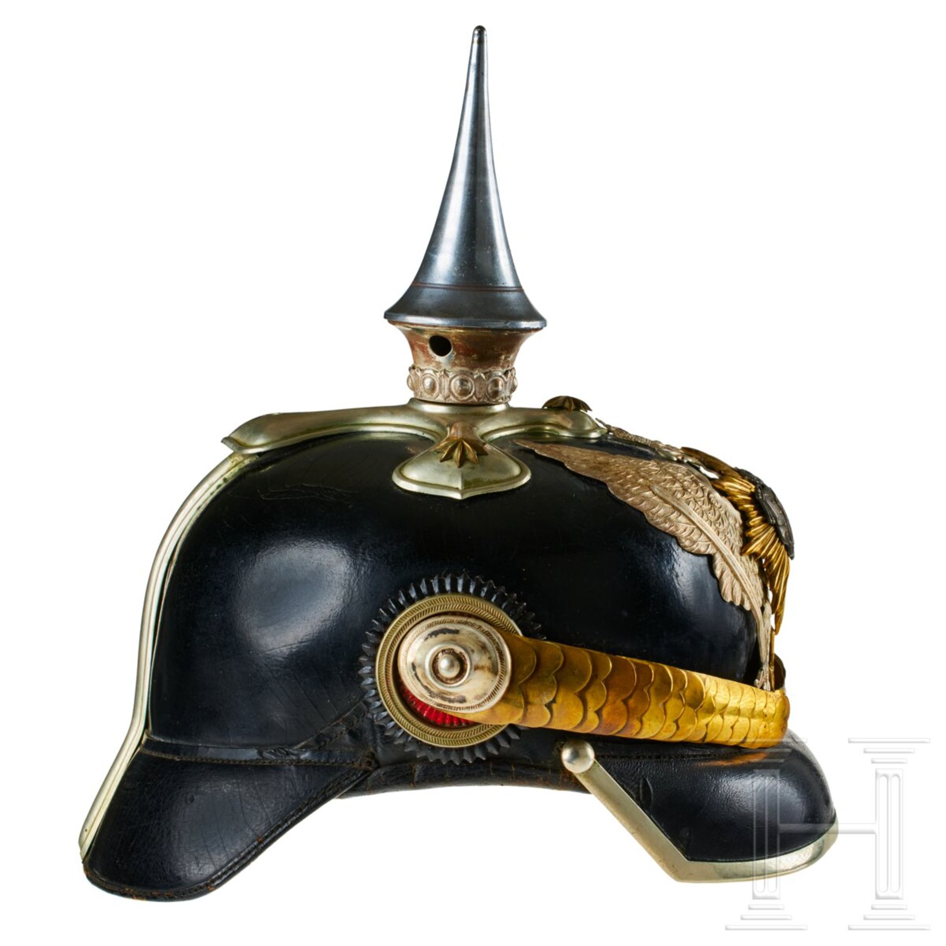 A helmet for Oldenburg 19th Dragoon Regiment Reserve Officers - Image 6 of 11