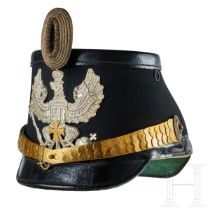 A shako for Prussian Telegraph Reserve Officers