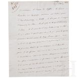 Napoleon I. - mit "NP" signierter Diktatbrief an den Kriegsverwaltungsminister Comte de Cessac mit A