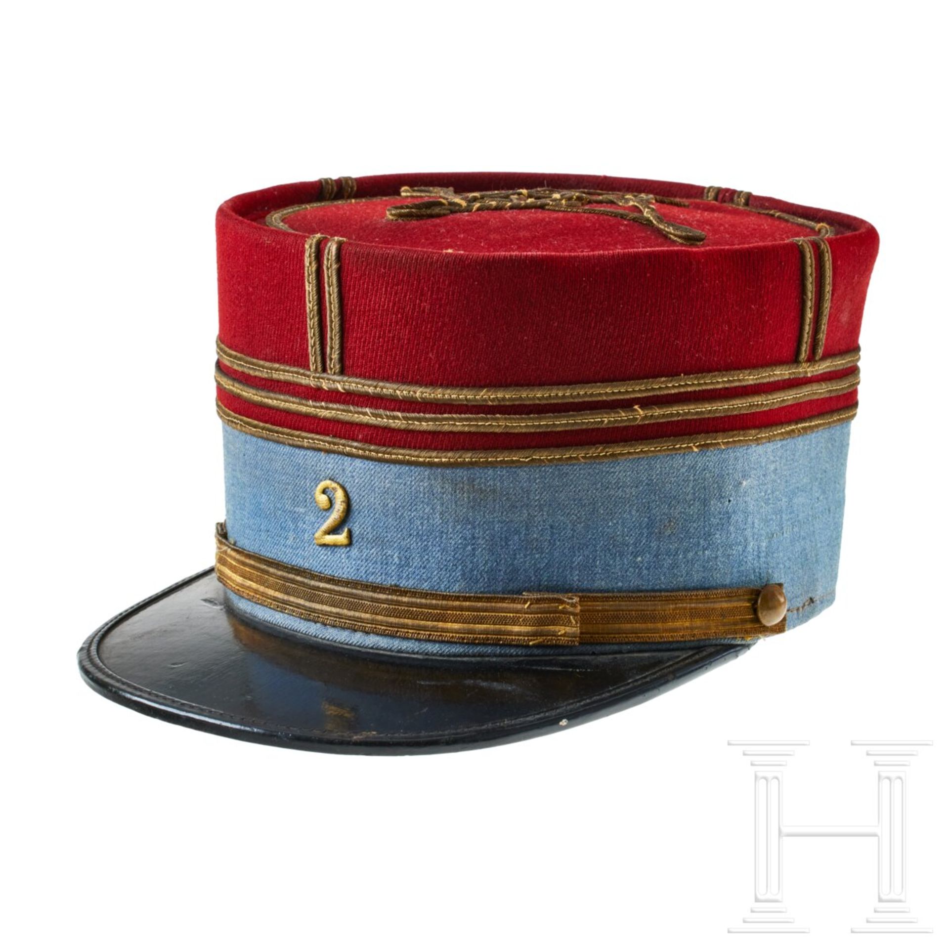 Two Kepi Caps for a French Cuirassier Officer and a French Officer of St. Cyr Cavalry School - Bild 2 aus 14