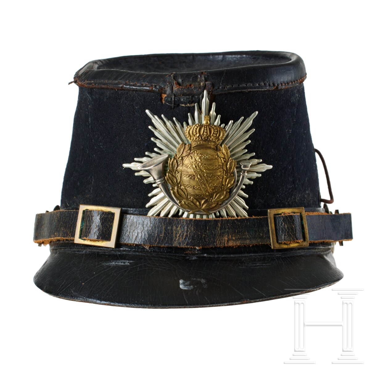 A shako for Saxon Jaeger Battalion 12 Enlisted Men - Image 2 of 9