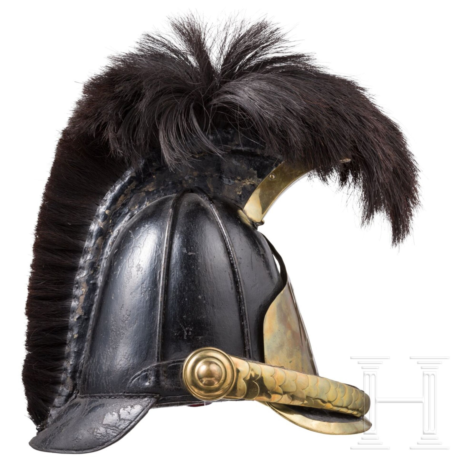 Raupenhelm für Mannschaften im Herzoglich Oldenburgischen Landdragonerkorps, um 1830 - Bild 2 aus 5