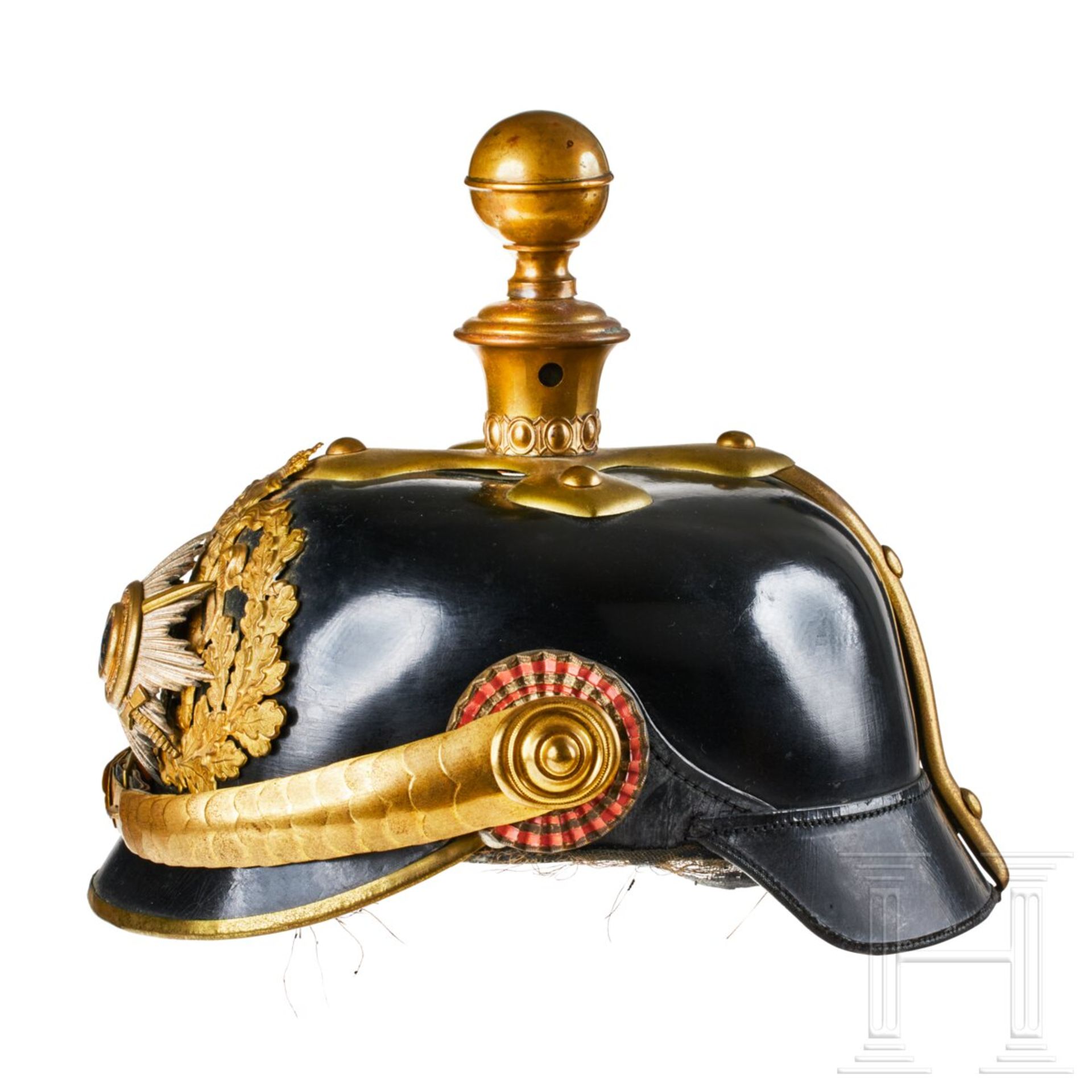 Helm für Offiziere der 26. Feldartillerie-Brigade Hessens, letztes Modell - Bild 4 aus 9