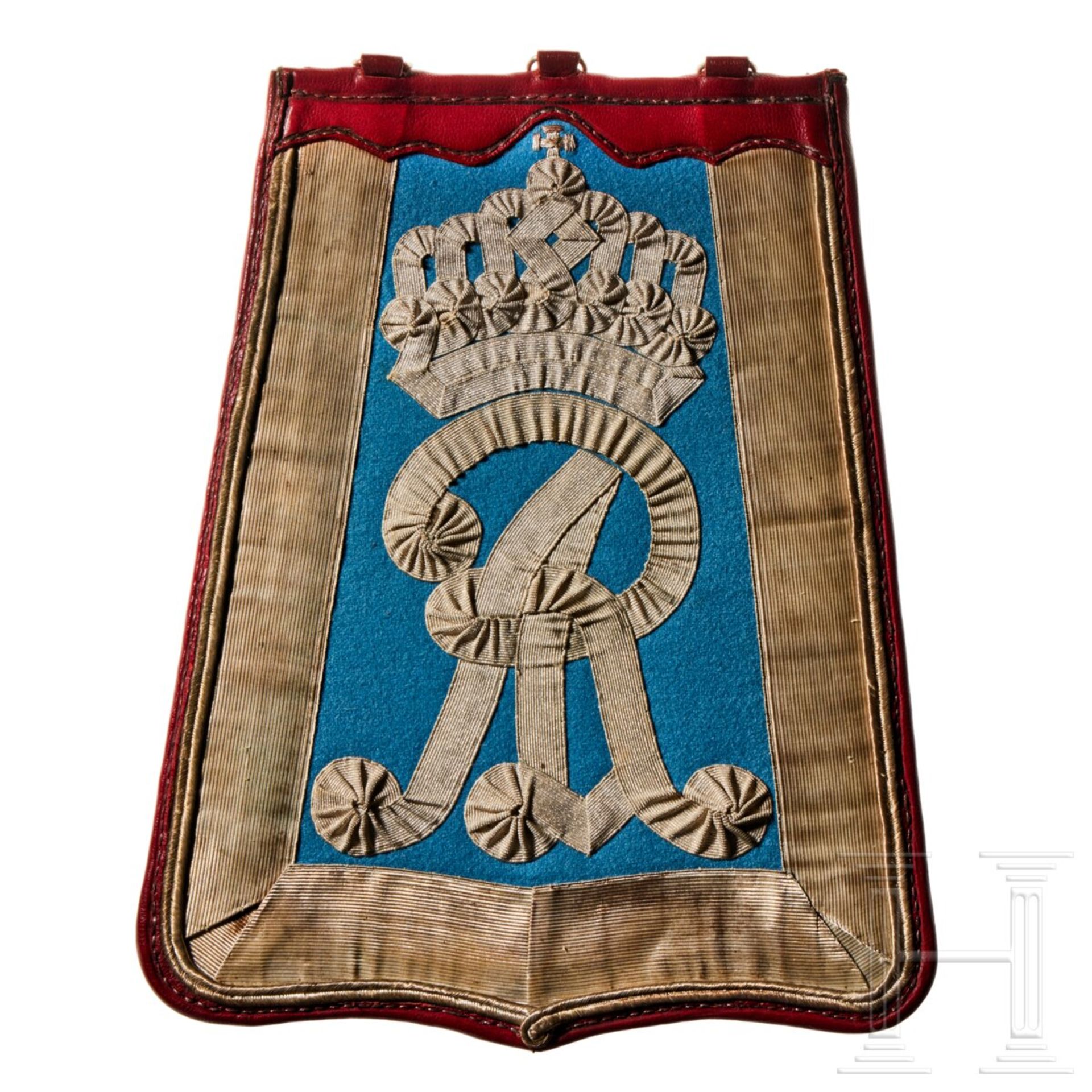 A "Säbeltasche" (sabretache) for Saxon Hussar Regiment 19 Officers