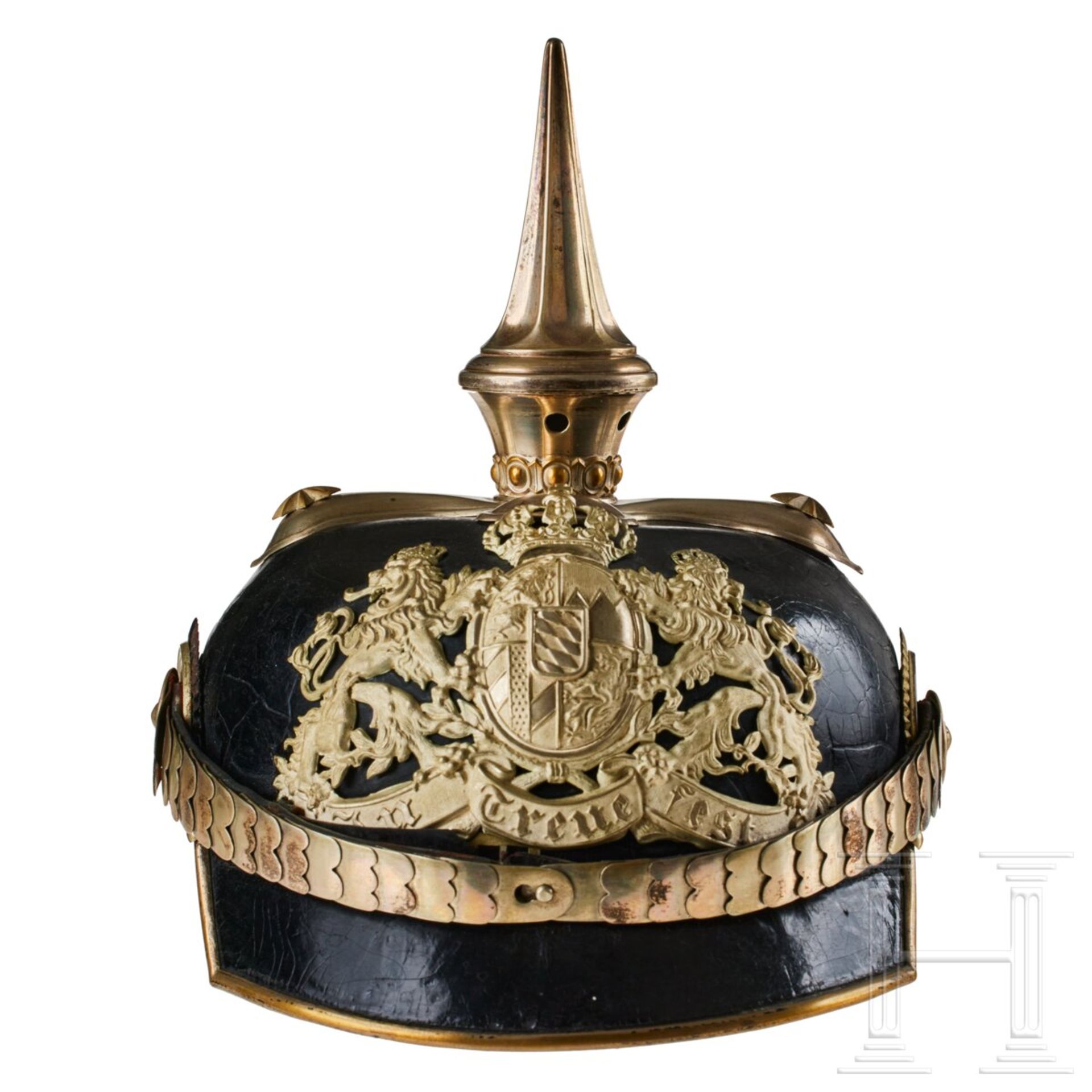 A helmet for Bavarian Infantry Leib Regiment Officers - Image 2 of 8