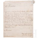 Scharfrichter Charles Sanson - Brief vom 30.1.1720