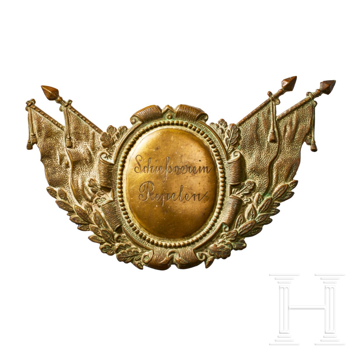 A Prussian Veteran Shooting Club Gorget Center Trophy