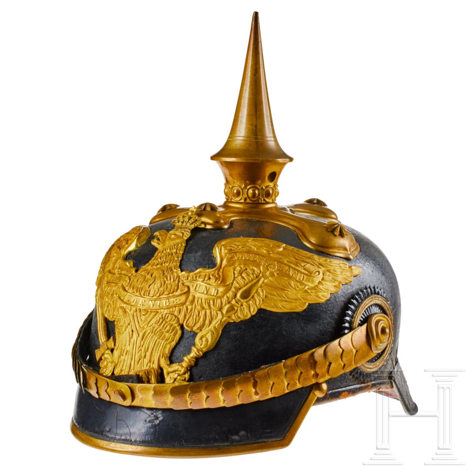 A helmet for Officers of the Prussian Dragoon Regt. 1, with bush - Image 2 of 13