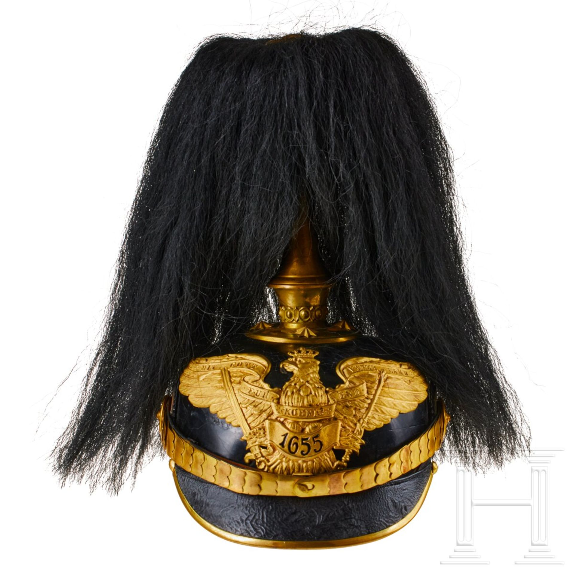 Preußen - Helm für Offiziere des Grenadier-Regiments Nr. 1, mit Haarbusch - Bild 2 aus 9