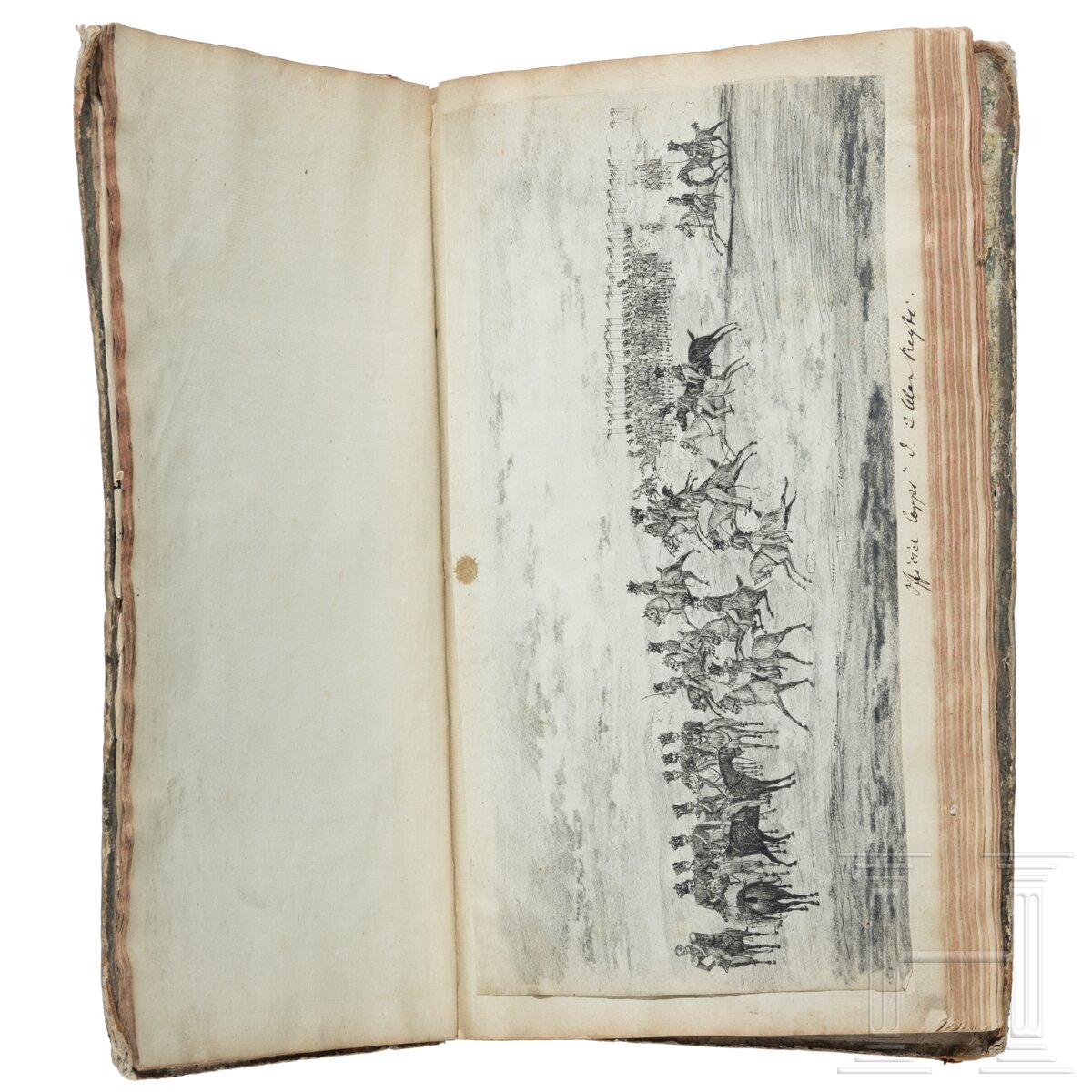 Album mit handgezeichneten Offiziersportraits, um 1830 - 1850 - Image 8 of 10
