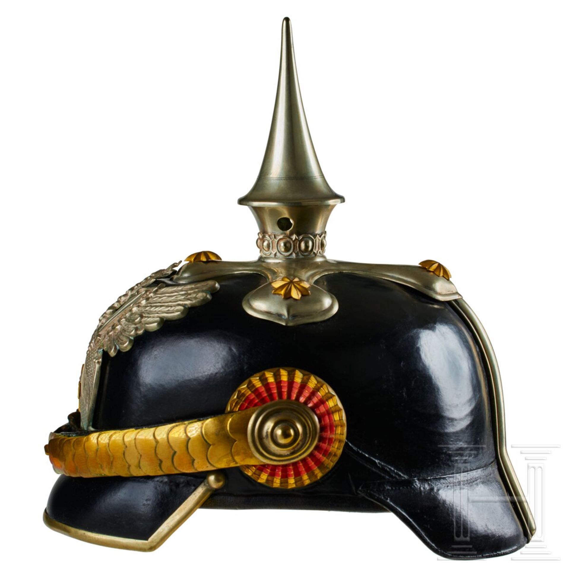 A helmet for Baden Dragoon Reserve Officers, with bush - Image 5 of 13