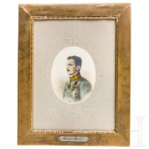 Kaiser Karl I. von Österreich - gerahmtes koloriertes Portraitfoto