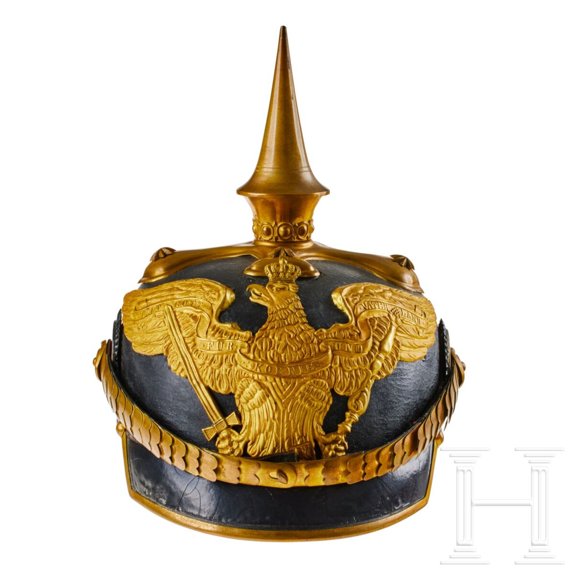 A helmet for Officers of the Prussian Dragoon Regt. 1, with bush - Image 3 of 13